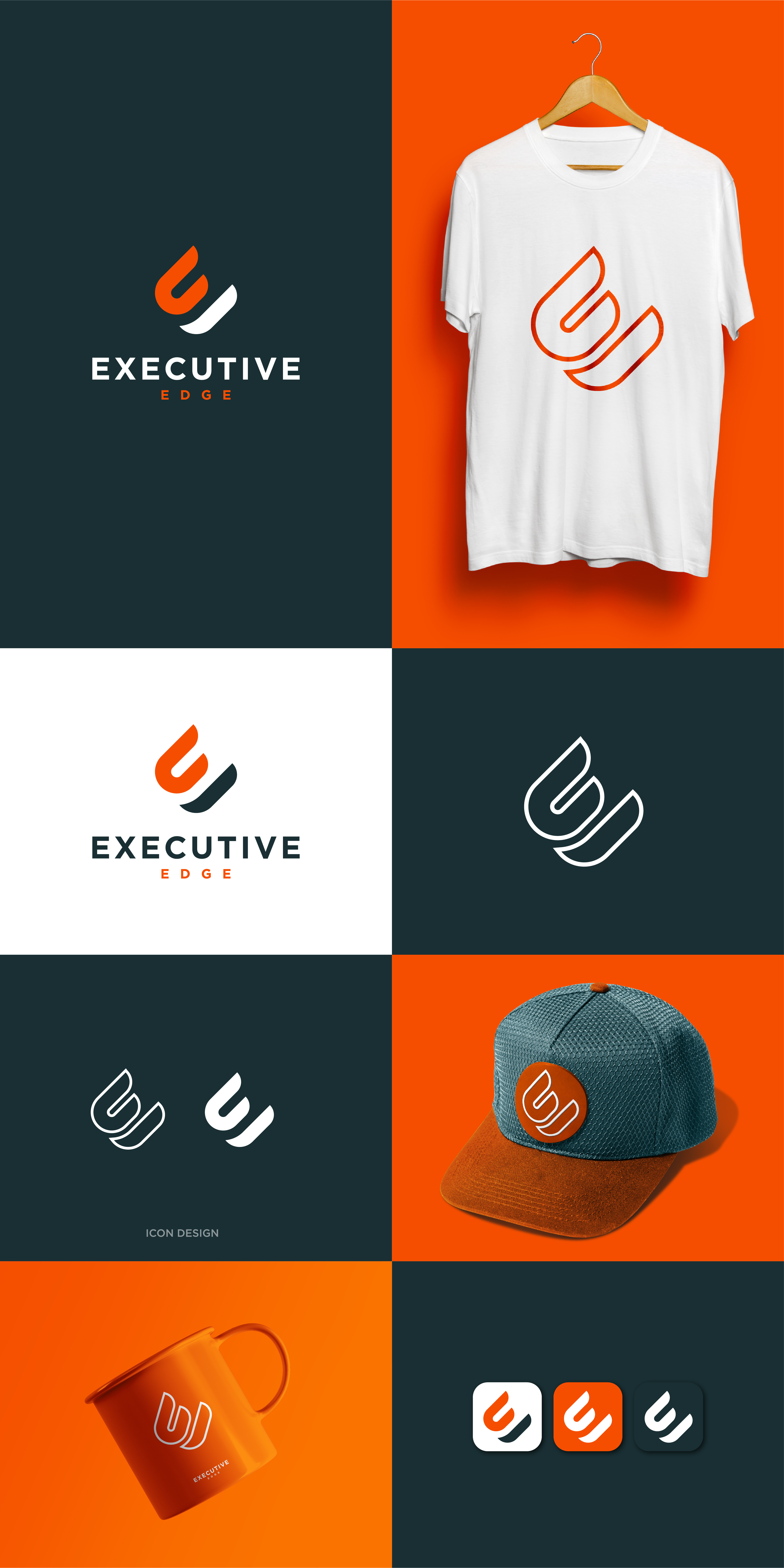 Executive Edge Logo - MD Hasan logo design 3d animation branding graphic design logo motion graphics ui