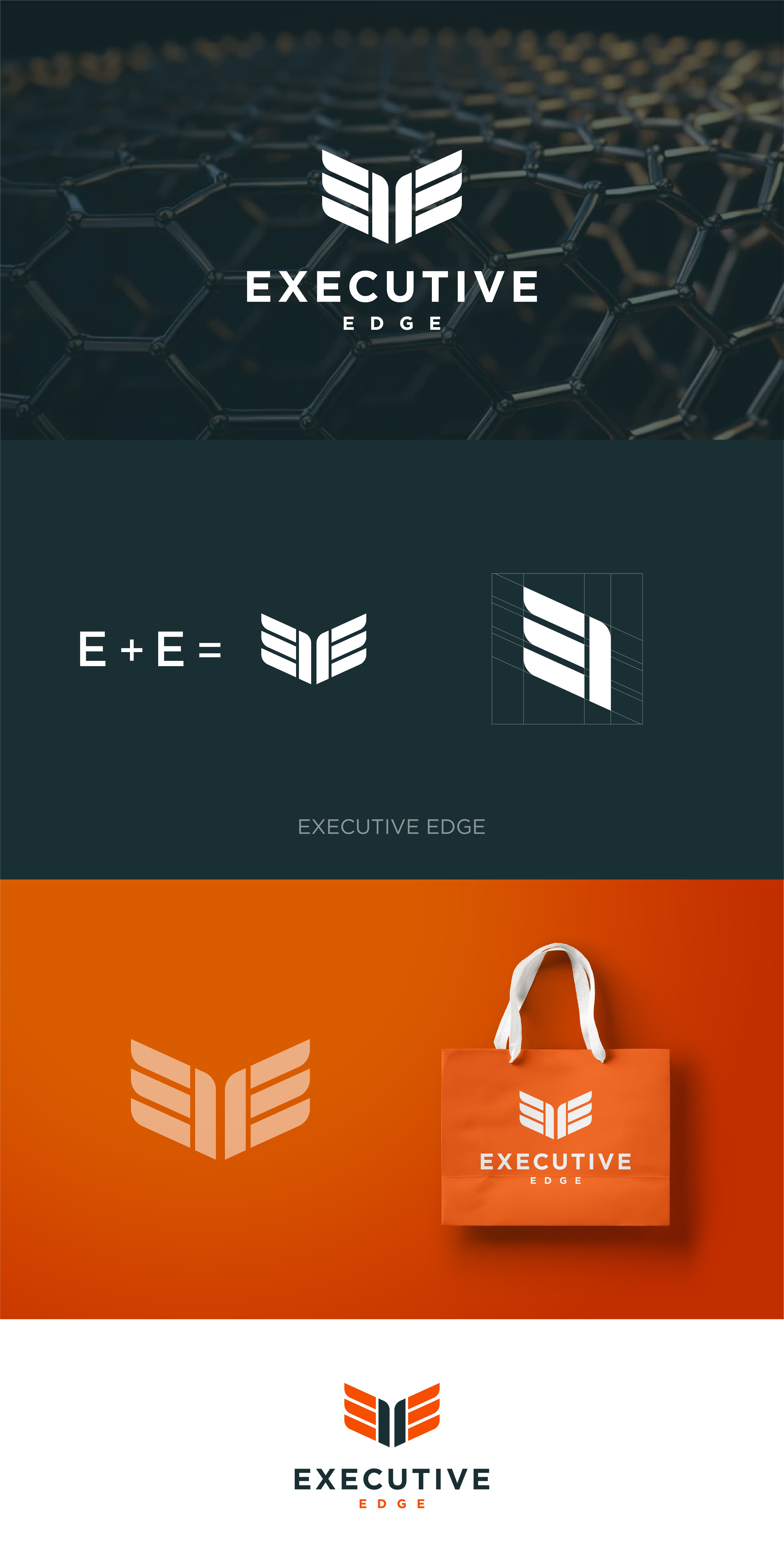 Executive Edge Logo - MD Hasan logo design 3d animation branding graphic design logo motion graphics ui