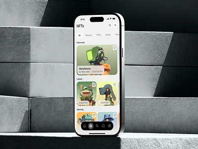 Crypto Web3 Wallet App: NFTs - Light Mode app design blockchain crypto app crypto wallet cryptocurrency mobile app mobile design mockup nft app nft ca nft collection nfts pfps product design product designer ui design ux design web3 app web3 designer web3 wallet