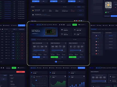 Web app for trading competition platform app bitcoin crypto dark theme dashboard desktop fintech trading ux design web app web design web designer web3