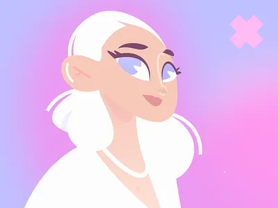 Anna girl illustration portrait product illustration