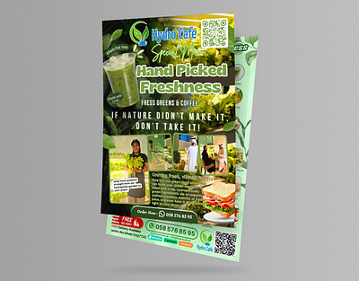Juice café flyer design | Hydrocafe flyer design graphic design