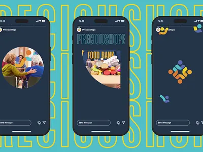 Precious Hope Instagram Story Design app screen brand identity branding design graphic design illustration instagram post design instagram socials design instagram story logo logo design non profit logo promotion design promotional graphics screen design social social graphics social media social media design ui design