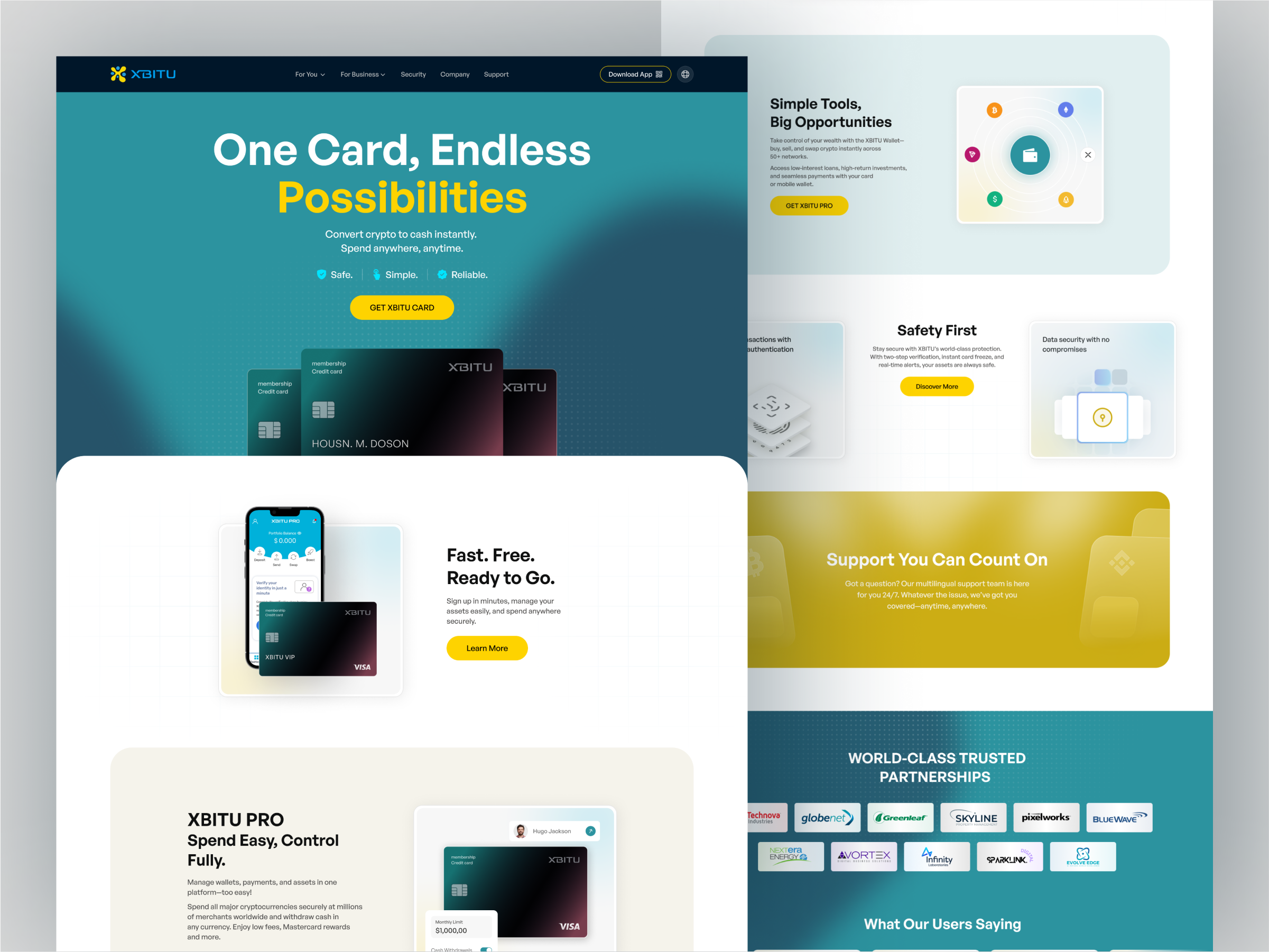 Example of Financial Website Design