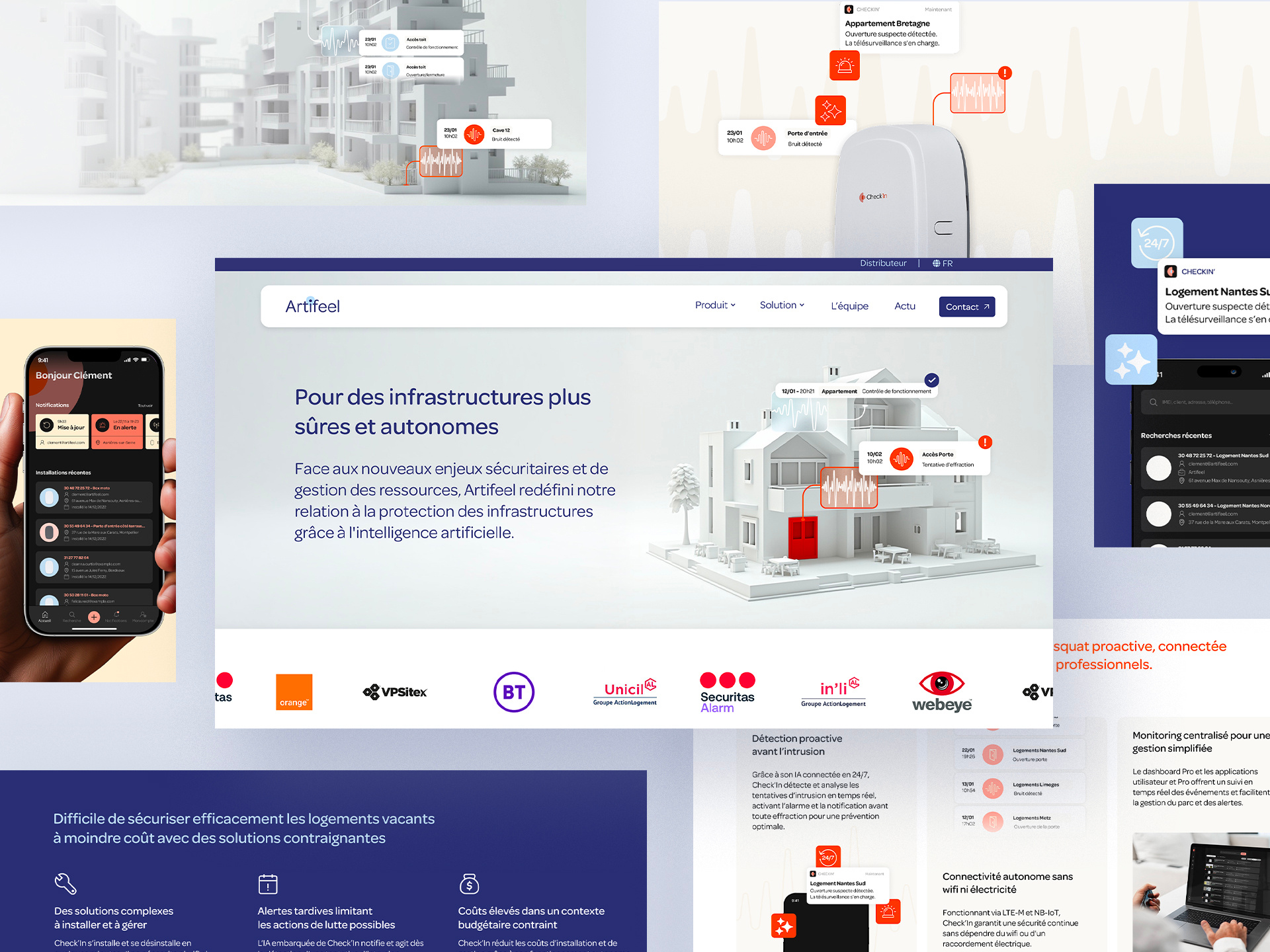 Artifeel | Web site app b2b branding design graphic design security site web ui ux website