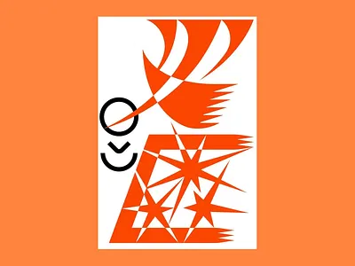 Geometric Expression in Bold Contrast abstract geometry abstract pattern art statement conceptual illustration contemporary print creative layout design contrast digital shapes dynamic abstract energetic form geometric poster graphic art minimal graphics modern art orange composition sharp shapes vector design visual impact