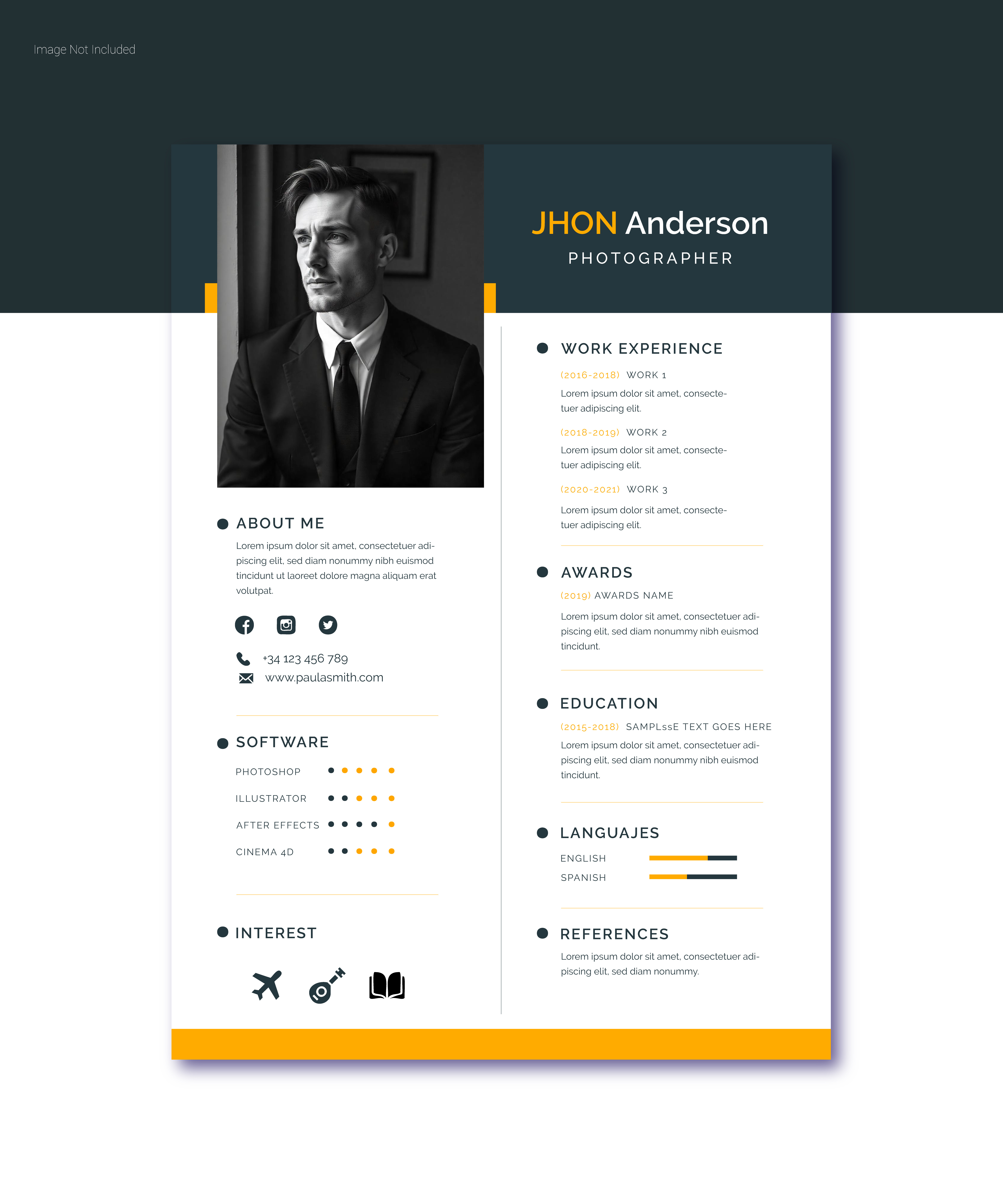 Modern resume design 3d design cv design graphic design illustration moder cv resume design