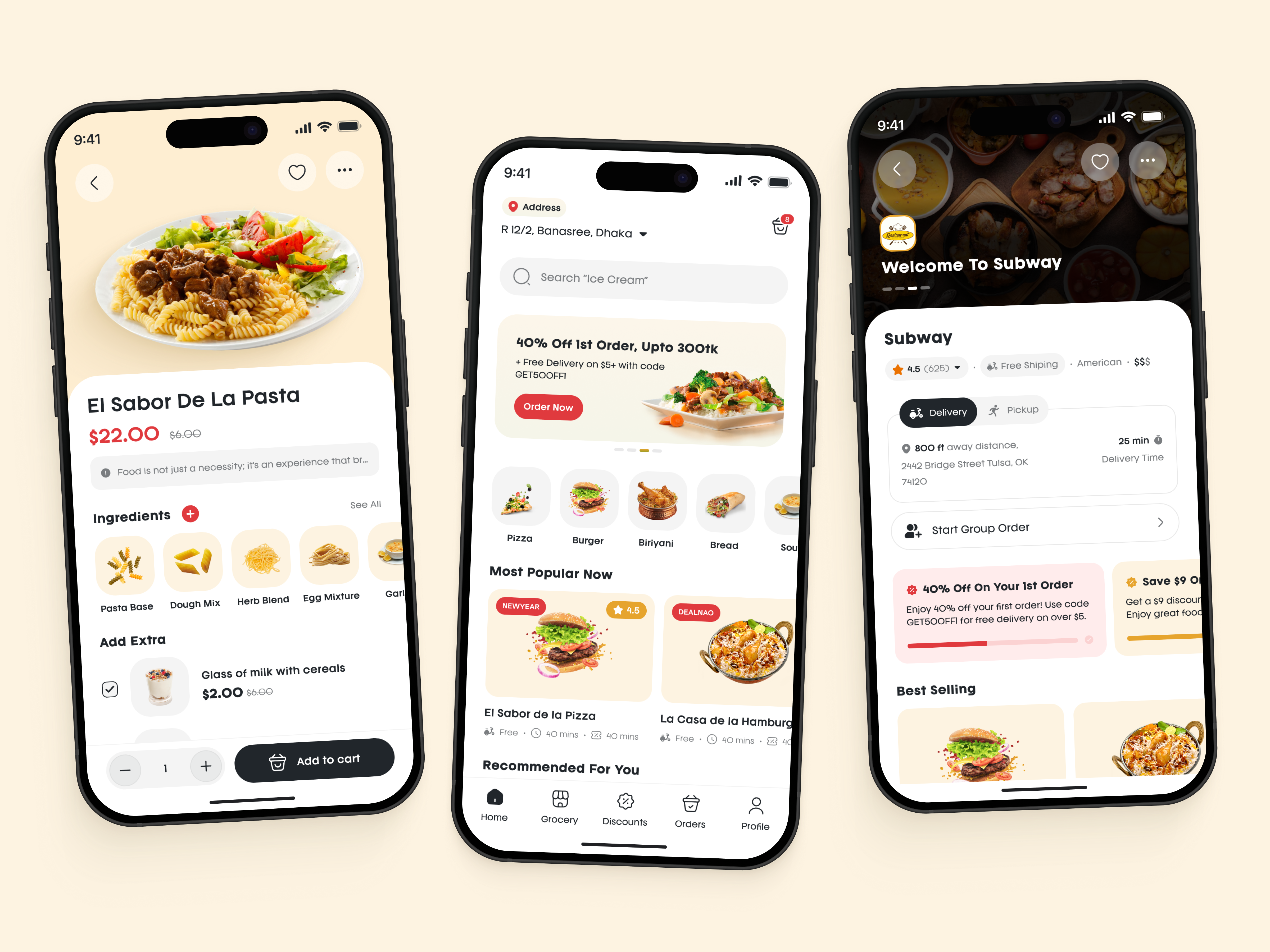 Online Food Delivery App ahosanhabib922 e commerce food app food delivery mobile app online food order ui ui design
