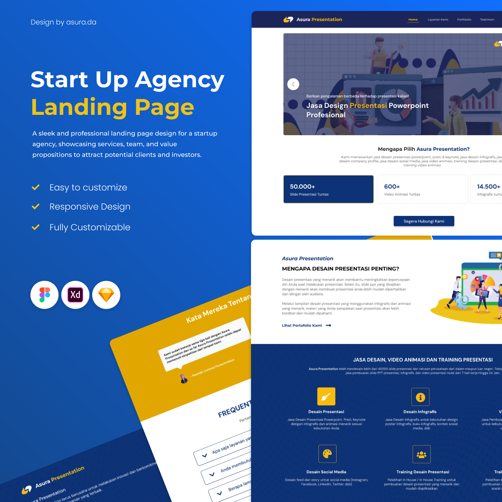 Start Up Agency - Landing Page company design graphic design illustration inspiration ui web design webdesign