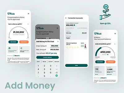 12% Club - Add Money Flow and Earn up to 12% 12 club bharatpe bharatpe invest bharatpe upi earning finance fintech fintech app investment mobile app rahul chauhan take money