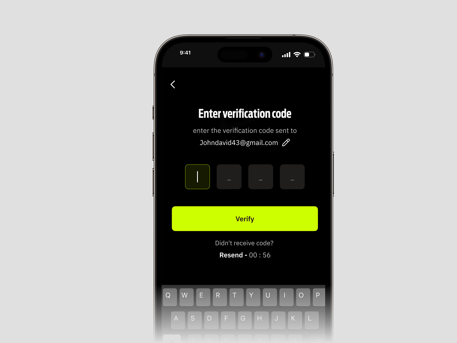 Sleek Verification Code UI – Dark Mode Authentication Flow by Syed ...