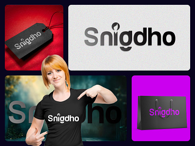 Snigdho Logo Design brand identity branding design flat logo graphic design life style life style logo logo logo design logo maker word mark logo