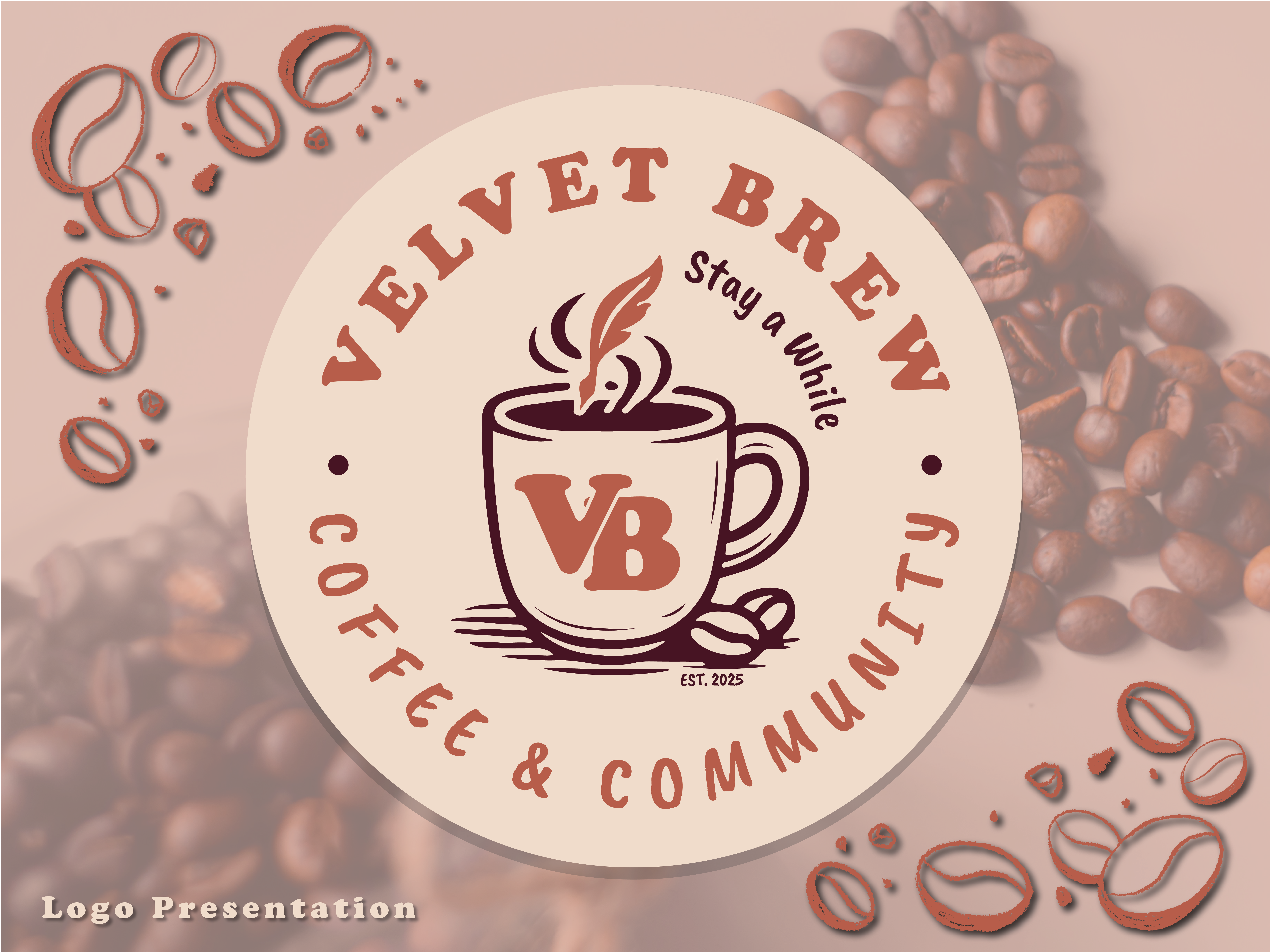 VELVET BREW advertising design graphic design illustration logo typography vector visual designs