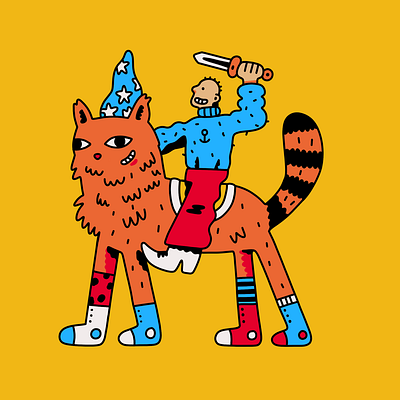 CAT SQUAD art artwork branding cartoon design graphic design illustration procreate