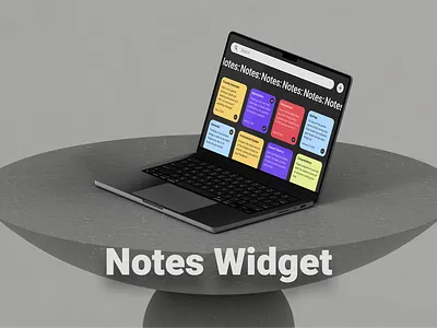 Notes Widget Design dailyui desktop desktop app figma notes ui ui65 ux uxui widget