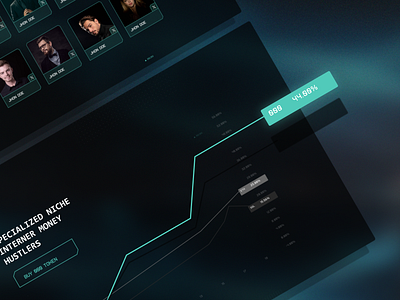 Graph Landing Page Design for Crypto Finance analytics creative crypto design finance futuristic graph graphic design illustration infographic landing page landing page design matrics minimal money scifi team web design website design