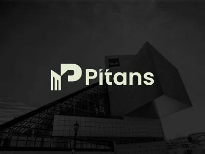 Pitans I A Modern Real Estate Brand logo & Identity brand identity branding canada construction german home investor letter p modern logo p logo real estate unique logo usa