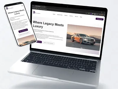 RollsRoyceBentley development figma graphic design logo logo design ui ui design ux ux design website wordpress