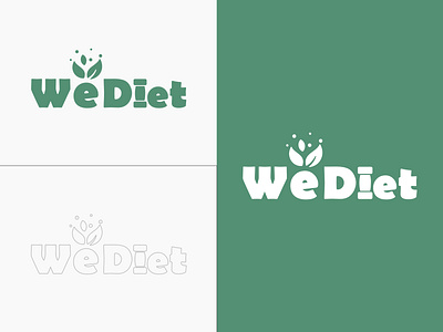 WeDiet: Fresh Branding for a Healthy Lifestyle brand identity branding diet logo logotype