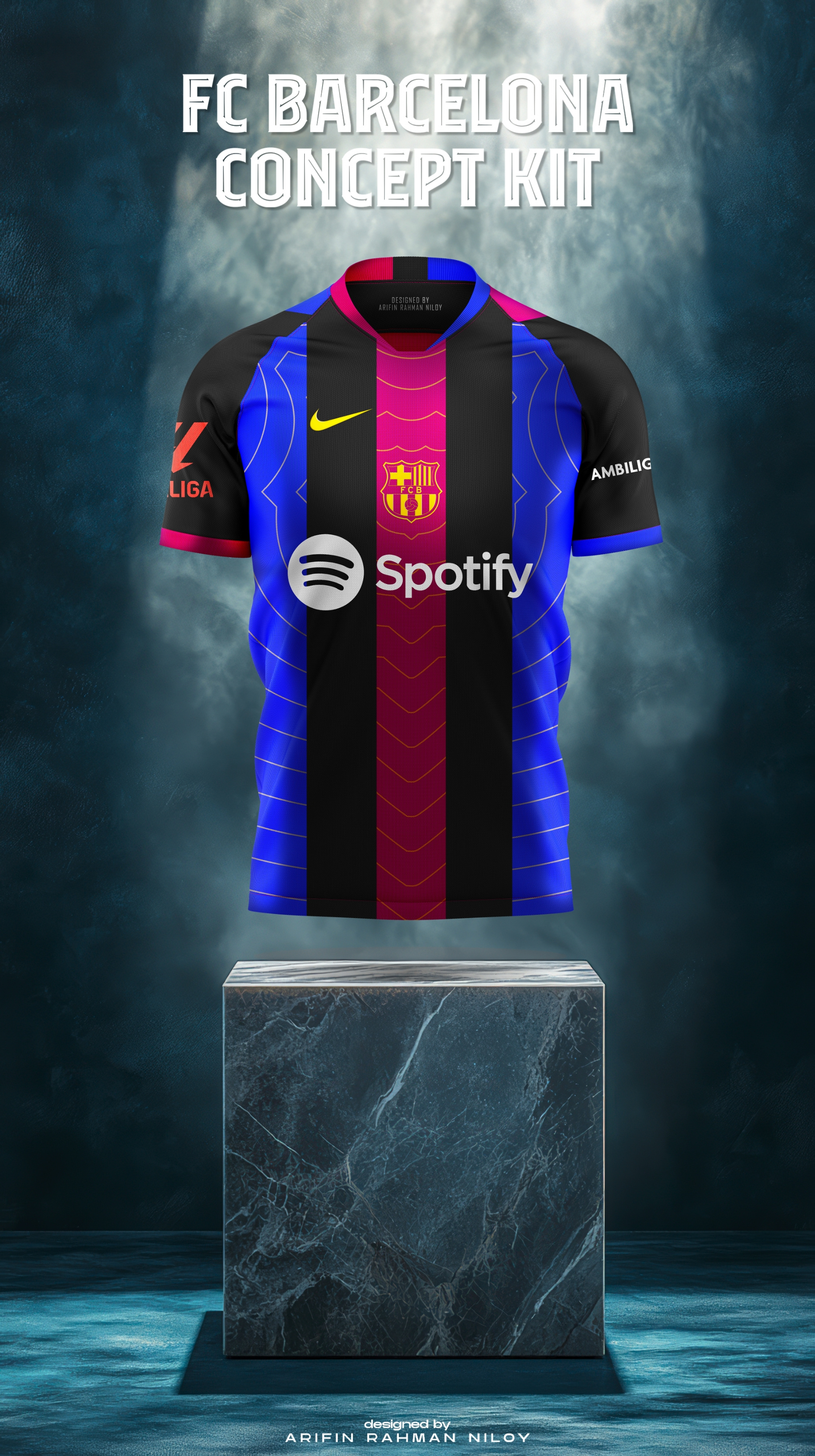 FC Barcelona Concept Kit Design 2025/26 fashion design fc barcelona illustrator jersey design photoshop t shirt design