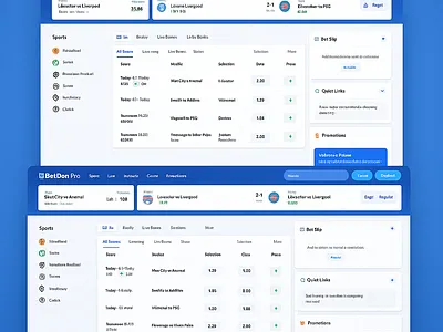 BetDon- Modern Sports Betting UI aviator betting betting ui casino modern sports betting