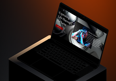Photography website landing page photography website portfolio design uiux ux design visual web design