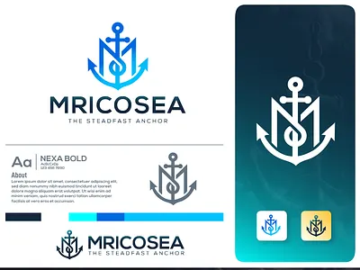 Anchor Logo - marine Logo - folio - 2025 3d abstrack anchor boat bran indentity branding company creative crypto graphic design landing logo marine mark modern startup symbol tech ui webside