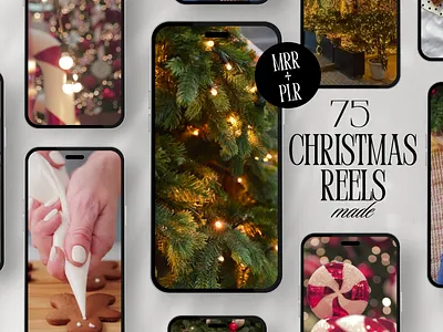 75 Christmas Reels for Instagram - Fully Editable Canva Template app branding design graphic design illustration logo typography ui ux vector