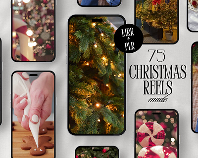 75 Christmas Reels for Instagram - Fully Editable Canva Template app branding design graphic design illustration logo typography ui ux vector