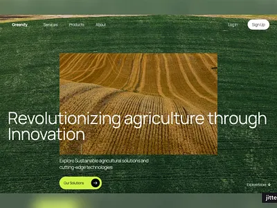 Greenify - innovative agriculture service agriculture figma ui ux uxdesign webdesign