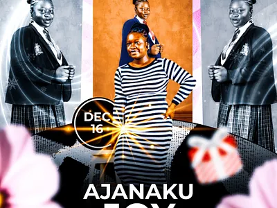 Birthday flyer 16 birthday december design graphic design happy