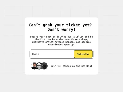Waiting list design form list ui ux uxui waiting list