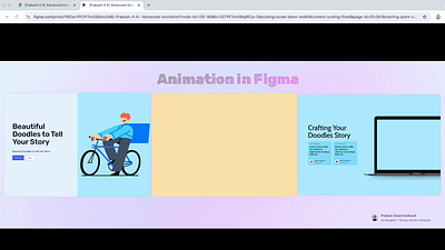 Animation in Figma animation hero section ui