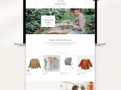 Shopify Website Design for Children’s Clothing Brand shopify designer