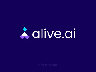 Alive.AI – Futuristic Minimal Tech Logo for AI & SaaS Brands ai ai logo creation ai logo design ai logo idea ailogo ailogodesign brandmark clean ai design logo logo design logo design vector logo illustration logodesign logomark minimal popular logo startup techlogo technology vector logo