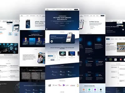 Company Landing Pages & Portfolio branding prohect company site conversion rate optimization figma illustrator interactive landing pages portfolio ui ux user experience user interface
