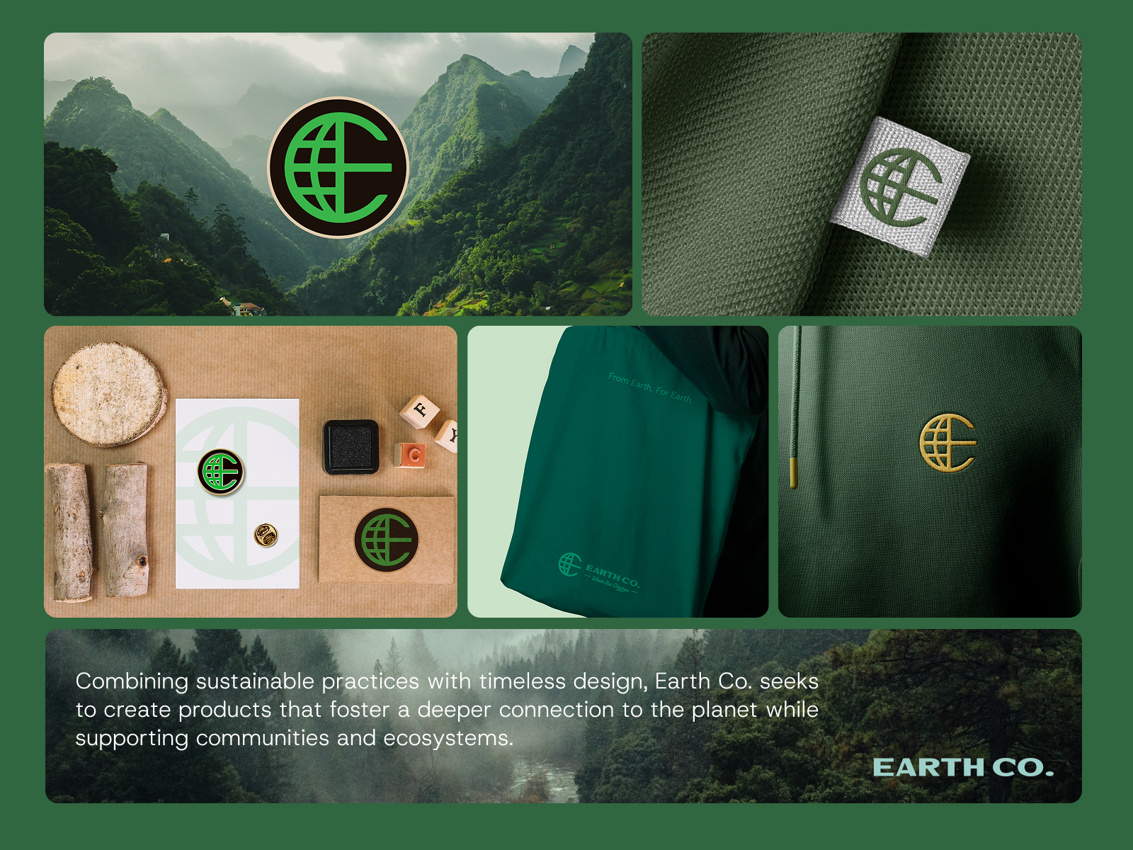 Earth Co. design e earth graphic design icon identity logo nature planet sustainable