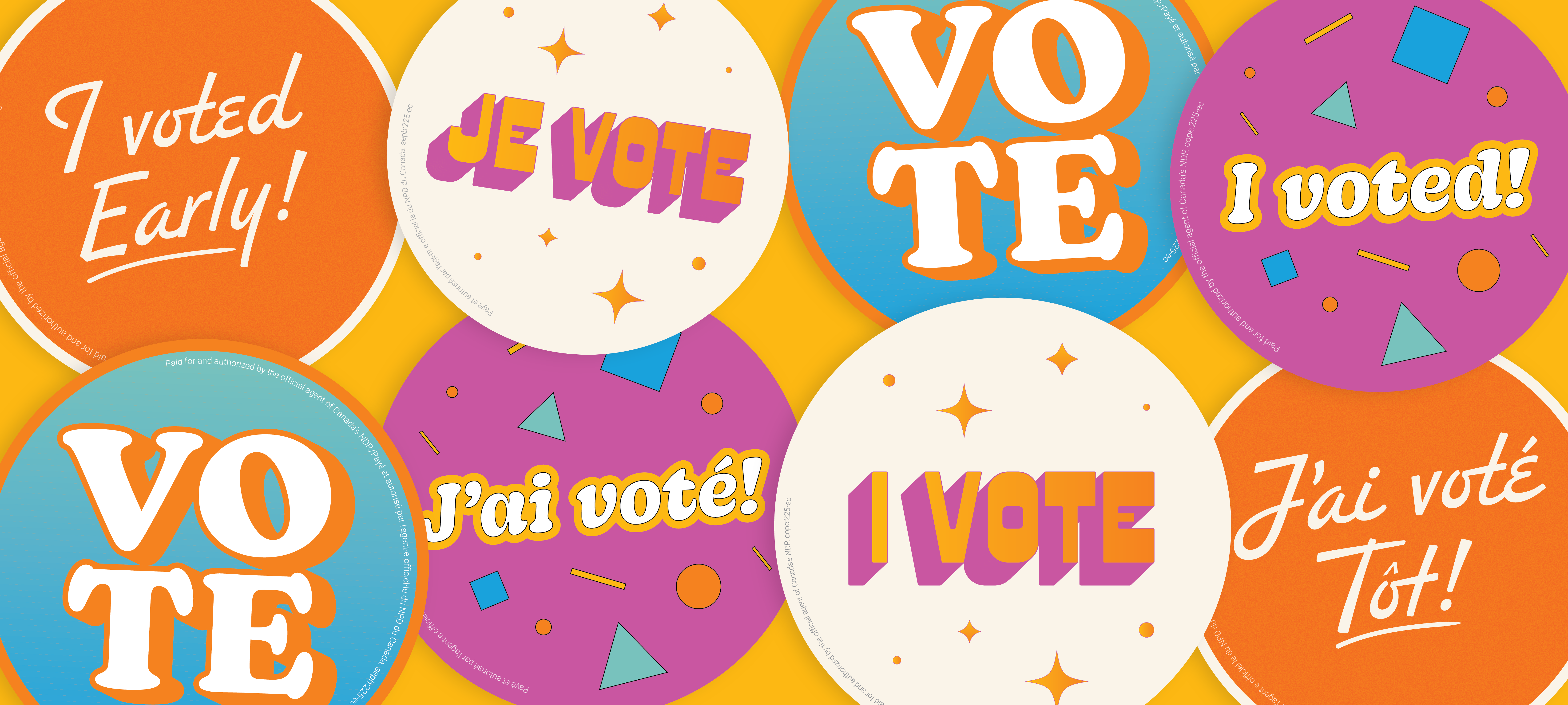 GOTV Stickers design stickers typography vote