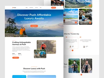 Global Destinations Travel Website UI Design design landing page travel website travelling trips ui ux ui ux design web design web ui website