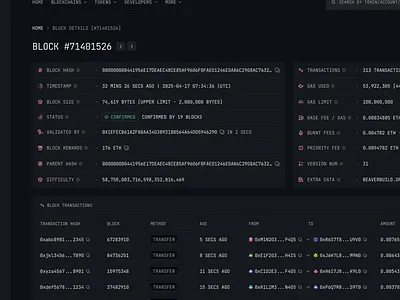 Crypto Scanner app bitcoin crypto darkmode design ethereum ui web3