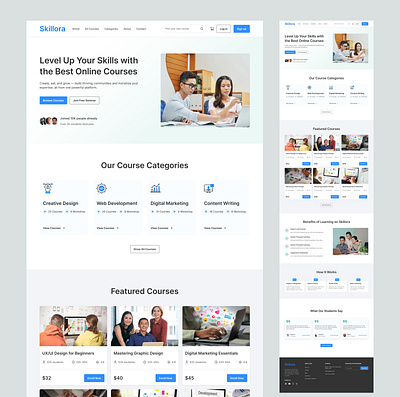 E-learning website e learning e learning project e learning website learning website ui design