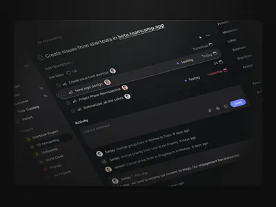 Teamcamp's Subtask app project project management task teamcamp ui ux web