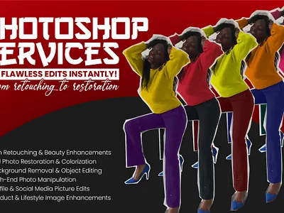 Professional Photo Editing, Manipulation & Retouching! banner design