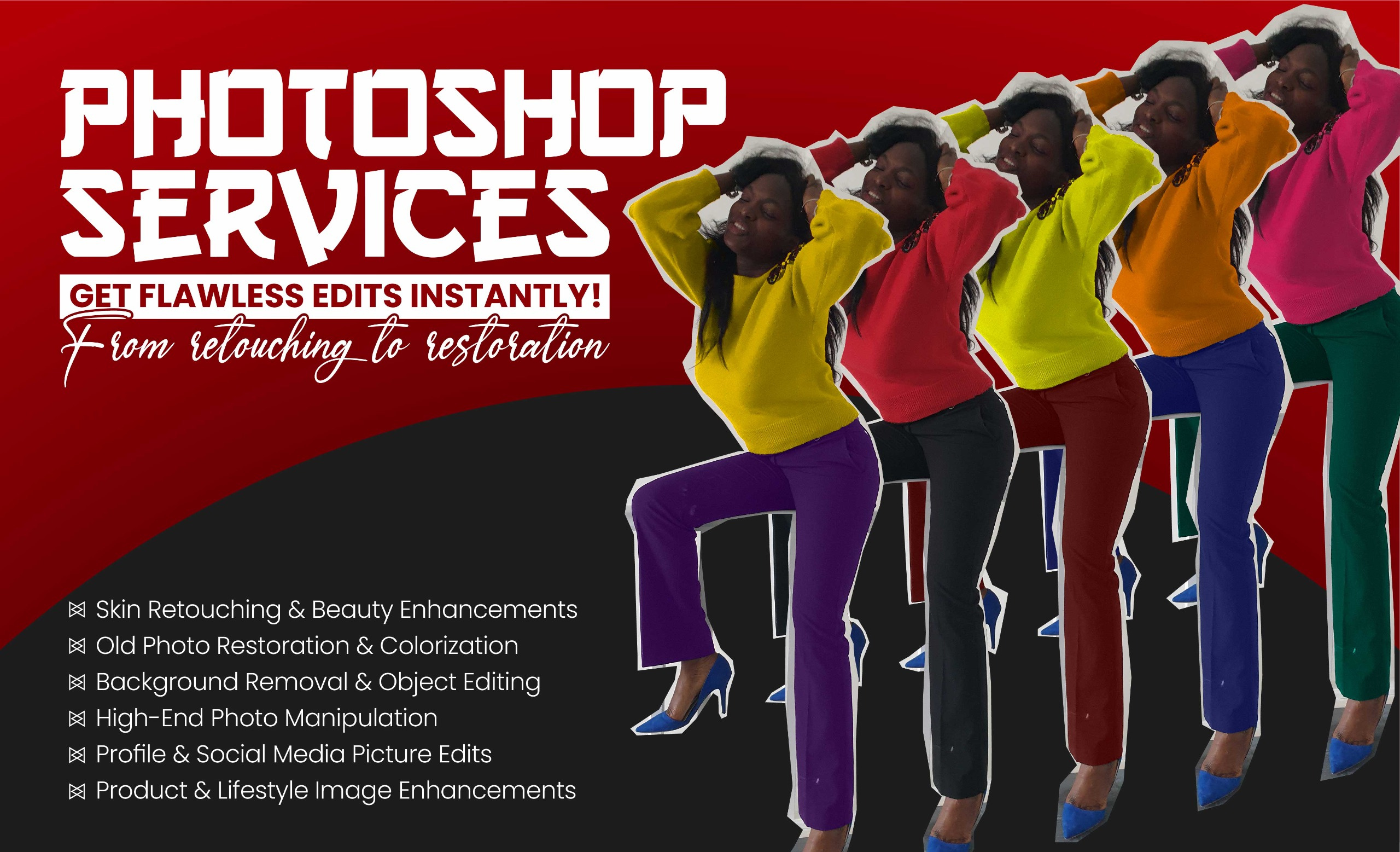 Example of Photo Editing, Manipulation & Retouching