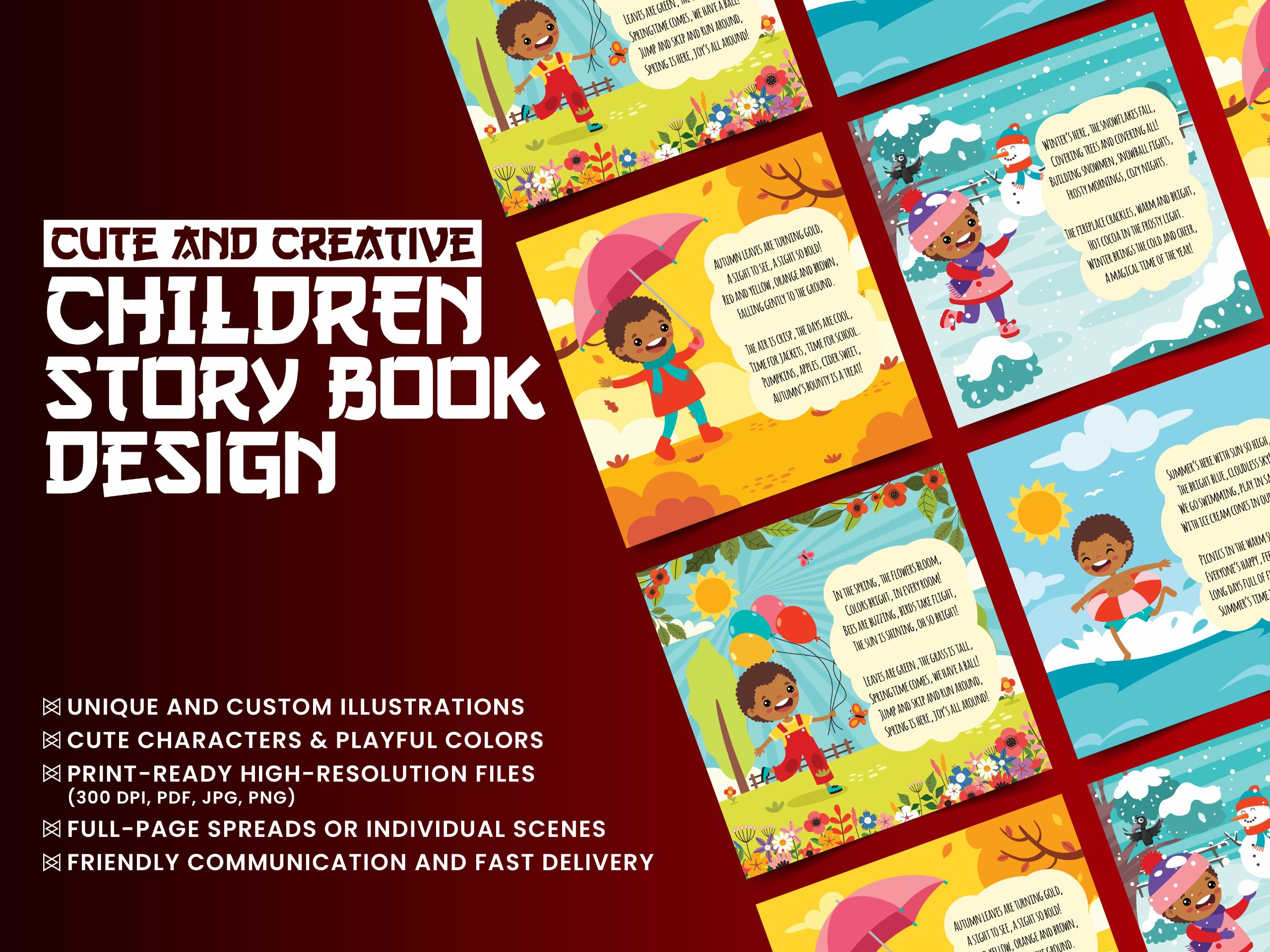 Example of Children Story Book Design