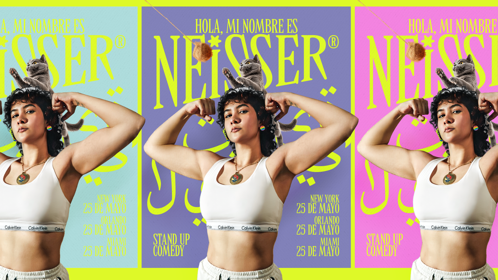 NEISSER branding comedy logo neisser poster standup