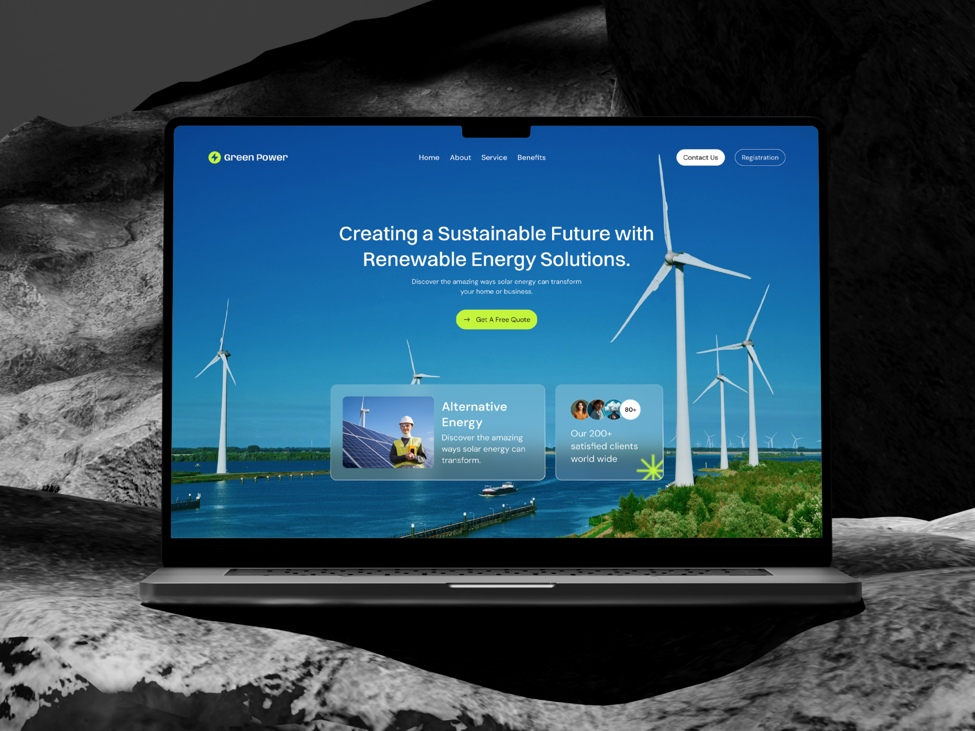 Example of Modern Landing Page Design