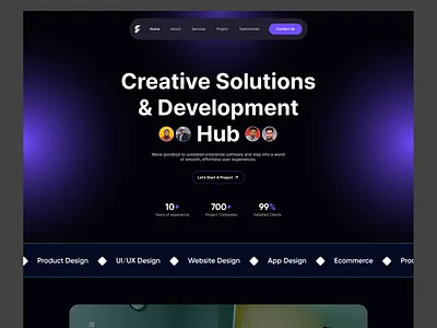 Digital Agency Website - Agency Landing Page UI Design agency attorney company website data analysis company website development agency digital agency digital marketing digital website email marketing firqah firqah lab homepage interface landing page marketing agency website portfolio website saas website startup ui ux web