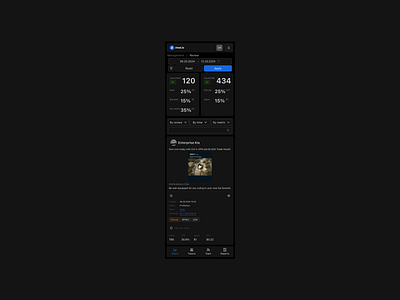 Management app design management minimal ui