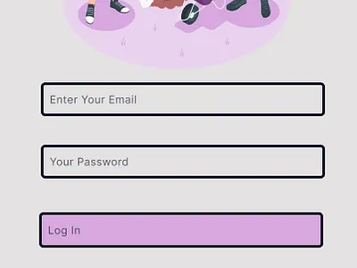 sign in for volunteer event #dailyui app typography ui